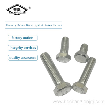 DIN933 Full Tooth Galvanized Hexagon bolt